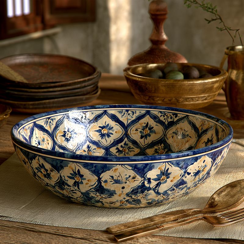 Blue Pottery Bowl