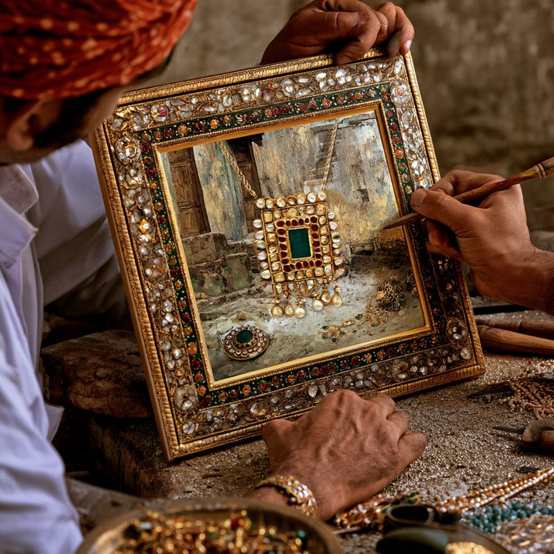 Kundan Photo Frame